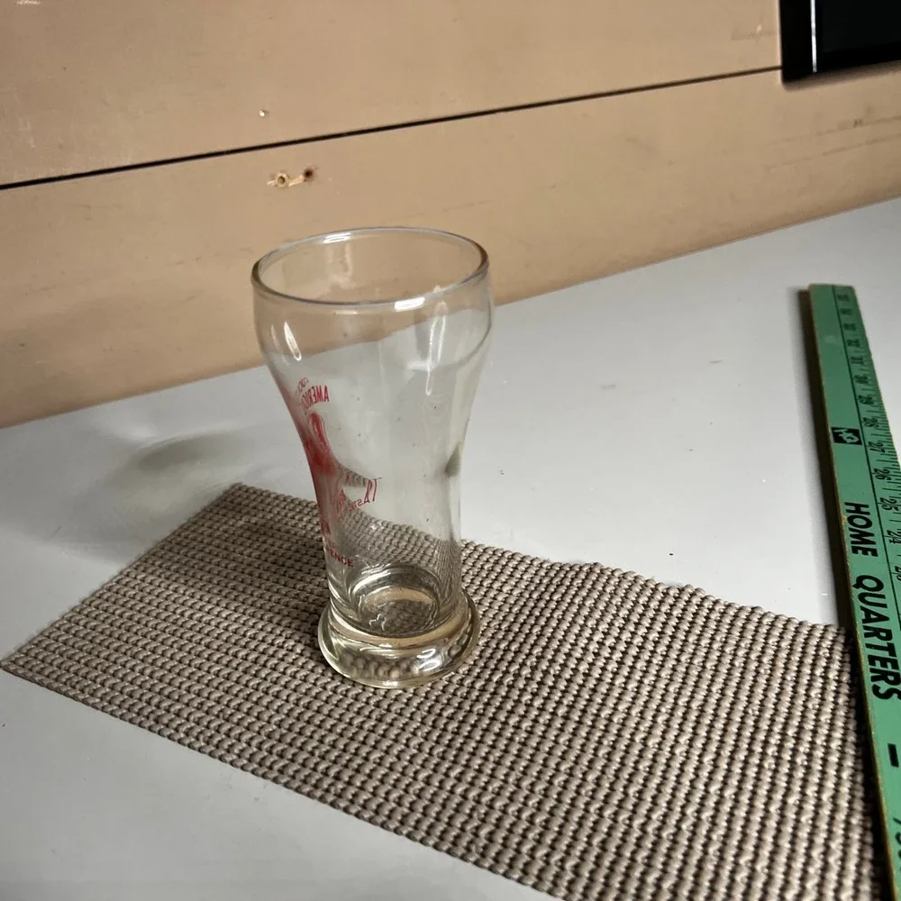 Vintage Kold Draft Beer System Tasting Glass Americas Finest Red Logo 4 inch